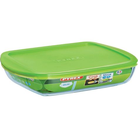 Pyrex C & S di base - contenitore rettangolare con coperchio, 28 x 20 cm, 1.7 l (1/4)