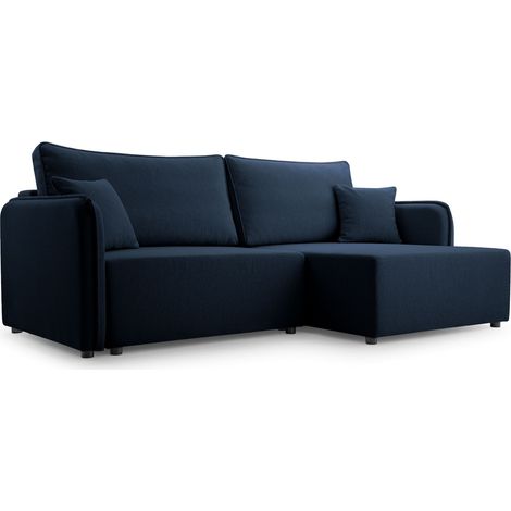 Selsey Kassian - Ecksofa mit Schlaffunktion und Bettkasten, marineblau, rechts (1/5)