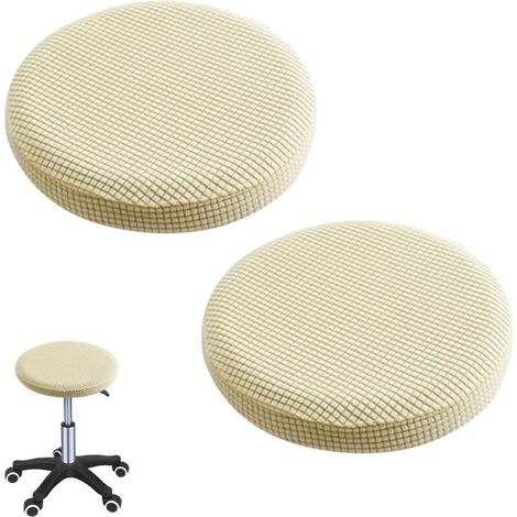 Housses de Tabouret Bar Extensibles - Lot de 2 Adaptées 32-40 cm, Design Élégant et Haute Tenue- (1/4)
