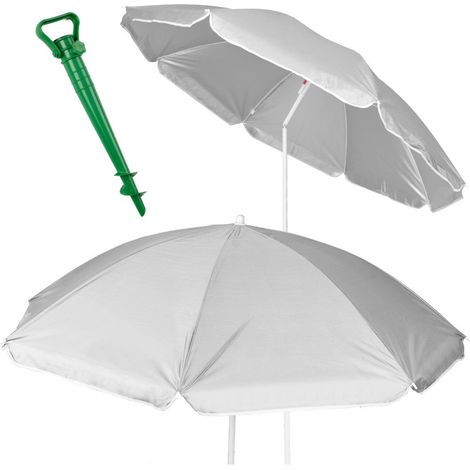 Strandschirm gro uv schutz grau