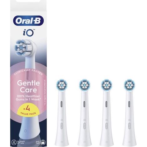 Zahnbürstenaufsätze - ORAL B - iO - x4 Sanfte Pflege Weiß