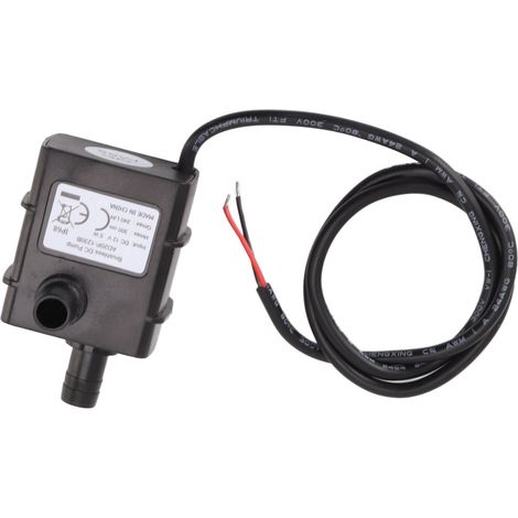 Pompe à moteur sans balais CC 12 V, mini pompe submersible silencieuse pour le refroidissement de l'eau, micro pompe centrifuge pour fontaines paysagères (1/5)