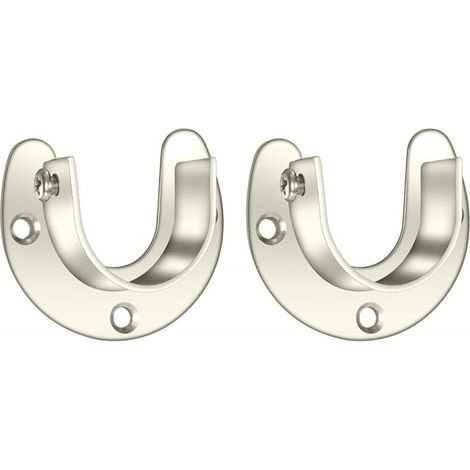 Juego de 2 soportes metálicos para barra de cortina con abertura de 28 mm. (1/5)