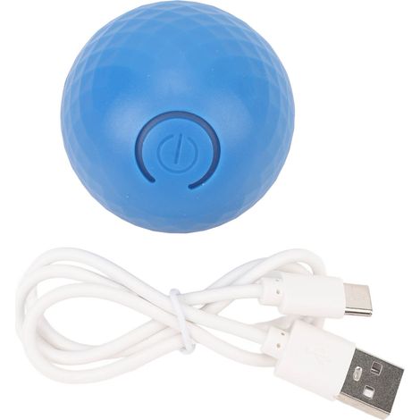 Balle roulante active pour chiens PC TPU, jouet interactif à mouvement automatique activé par le mouvement avec lumière LED, petit, moyen, grand, bleu (1/5)