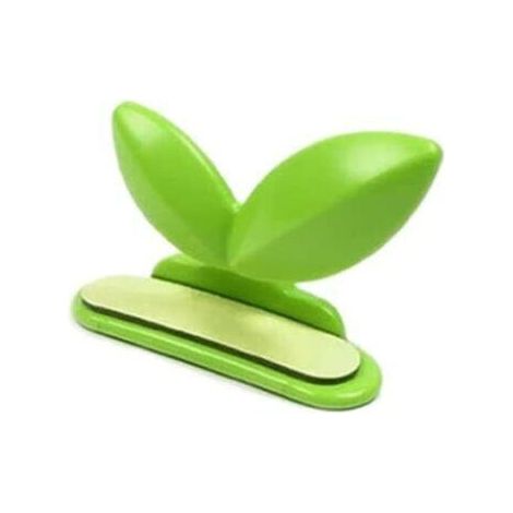 Dispositif de capsulage de Toilette créatif Étrange Couverture de Toilette en Forme de Feuille Verte Nécessités Quotidiennes de la Maison créative (Vert) (1/5)