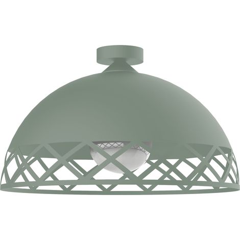 LUMICOM  WINDOW Plafoniera, 1xE27, max 42W, metallo, iceberg green, D.40cm