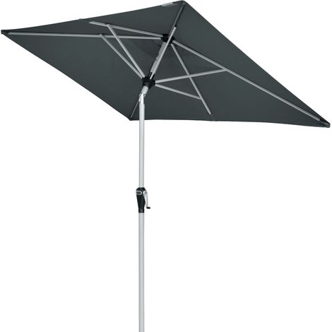 Doppler Active Auto Tilt 210 x 140 cm Sonnenschirm 5 Farben Balkonschirm Mittelmast 457460 840 Anthrazit (1/2)