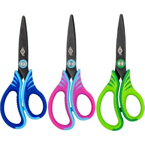 WEDO GRIPY CRAFT CISEAUX 13 CM - LAMES TRANCHANTES EN ACIER INOXYDABLE AVEC REVÊTEMENT EN TITANE ET TECHNOLOGIE PVD, ERGONOMIQUE