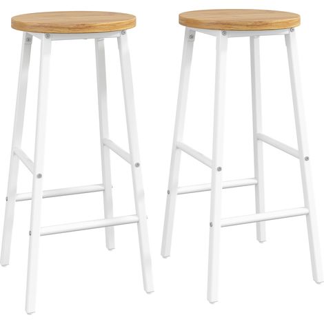 Desserte de cuisine mobile 137,9x45-73x92 cm avec 2 tabourets, tablette rabattable, rangements, MDF blanc (1/5)
