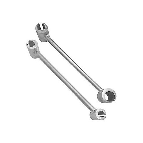 Clé à double tête pour le réglage des jeux de charnières, en acier léger, outils de réglage pour l'artisanat (C)