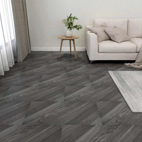 vidaXL Tavole per Pavimenti 55 pcs Grigio 5,11 m² PVC