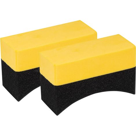 Juego de 2 esponjas aplicadoras de neumáticos para coche amio-04018 (1/4)