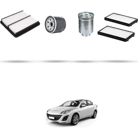 Kit tagliando 4 filtri compatibile con Mazda 3 (BL) 2.2 CD 136kw dal 2009 (1/5)