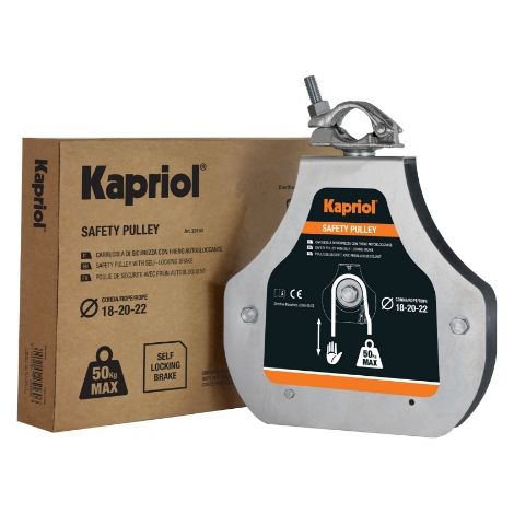 Carrucola con freno autobloccante safety pulley senza fune 25160 kapriol