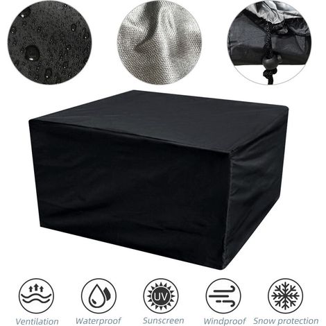 Housse de Protection Imperméable et Anti-poussière Bâche Couverture Jardin, polyester Mobilier Jardin Salon et Patio Mobilier - Noir(140120100cm) (1/5)