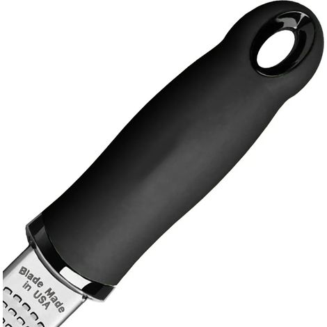 Rallador Premium - Tu rallador de Parmesano de alta calidad, rallador de nuez moscada, rallador de limón, rallador de jengibre con cuchillas de acero inoxidable afiladas y mango de madera (1/5)