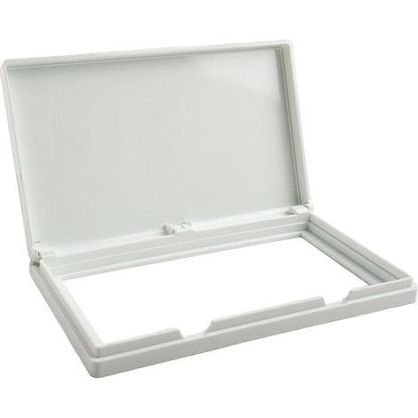 Enchufes impermeables, placa de interruptor ultrafina con dos conexiones, enchufes de plástico (blancos) para baño, cocina y sala de estar (1/4)