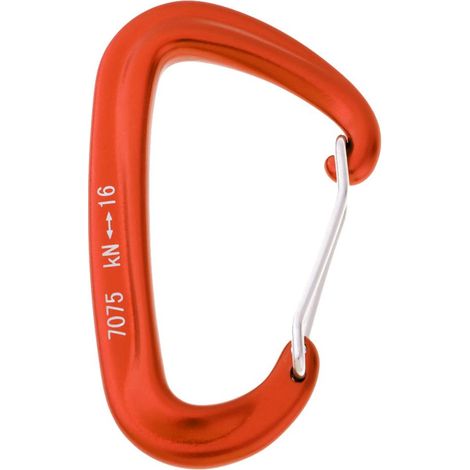 Mousqueton De Sécurité D'hamac De Porte De Fil En Aluminium D Type Boucle De Porte-clés Orange (1/5)