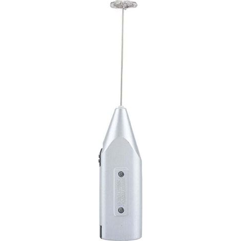 Espumador de leche eléctrico portátil, mini agitador manual, funciona con pilas, mezclador de bebidas de acero inoxidable y mini espumador, accesorio de cocina para café matcha (1/4)
