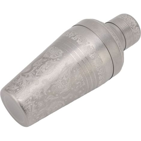 Rostbeständiger Cocktailshaker aus Edelstahl 304, spülmaschinenfest, für Barkeeper, matte Oberfläche und Gravur im japanischen Stil. (1/5)