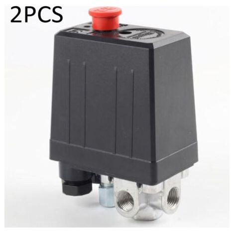 BARKBUSTERS Pressostat de compresseur d'air avec 4 sorties pièces de compresseur de soupape de commande de pressostat, Monophasique, ¼\ (1/4)