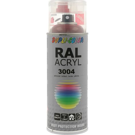 PEINTURE ACRYL RAL3004 VIOLET/ROUGE BRILLANT 400ML DUPLI COLOR