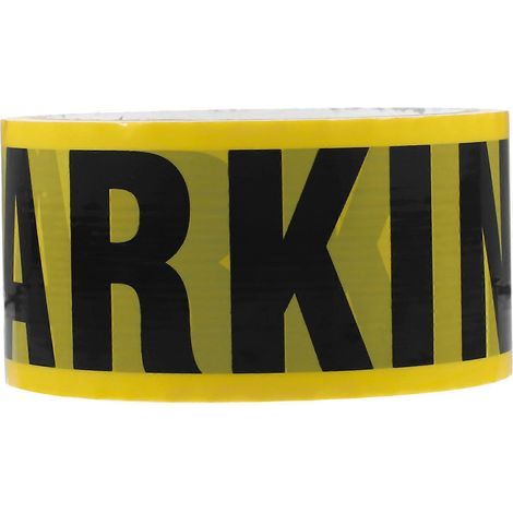 rouleau de ruban adhésif de signalisation, ruban de marquage « Stationnement interdit », ruban de signalisation multifonction-250X4.8X0.2CM-Yellow (1/3)