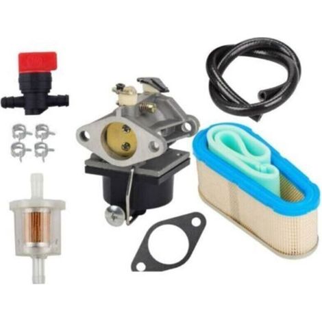 Carburateur Filtre Air Vanne Arrêt Filtre Carburant Conduites Compatible Tecumseh OHV125 130 OVH135 Remplacement 640065A (1/4)
