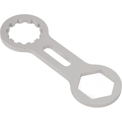 Chiave per forcella anteriore per bicicletta in argento, leggera, robusta e antiruggine, per forcelle anteriori meccaniche per mountain bike (1/5)