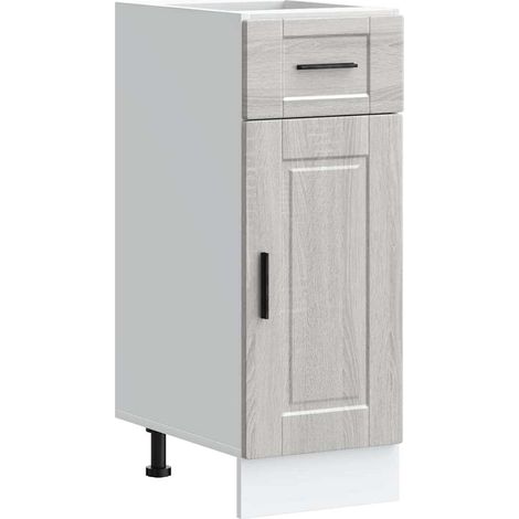 vidaXL Base da Cucina Porto Grigio Sonoma in Legno Multistrato