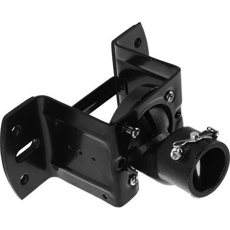 1 Support de montage ventilateur plafond, Fer noir, Pour plafonds inclinés, Salon chambre (1/5)