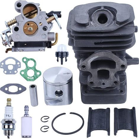 Kit piston de cylindre de carburateur 39 mm pour tronçonneuse Husqvarna 235 236 236E 240 240E, 545050417 574719402 545072601 (1/5)