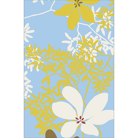 Sticker réfrigérateur et lave vaisselle, avril printemps fraîcheur renouveau déco, 75 cm X 49 cm (1/4)