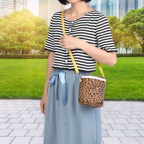 Grand sac de transport portable en peluche courte pour hamster, hérisson, cochon d'Inde ou léopard jaune, idéal pour les voyages. Sac de couchage chaud à une épaule. (1/5)