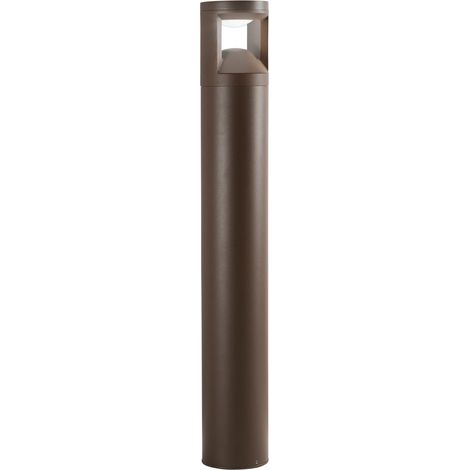 "Paletto LED WAMI in alluminio bronzo 12W a luce calda e naturale 80 cm."
