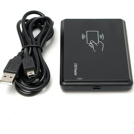 Lecteur de carte d'identité intelligent avec capteur de proximité RFID USB 125 kHz EM4100 (1/5)