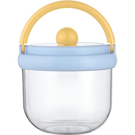 Saladier de voyage générique , récipient conservation des aliments , 600 ml , avec poignée , idéal p