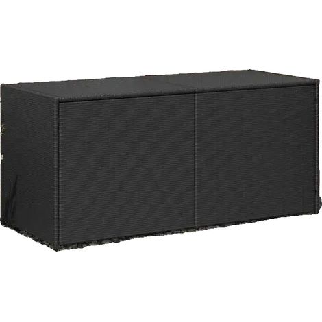 Contenitore da esterno, struttura resistente, facile manutenzione, colore nero. (1/2)