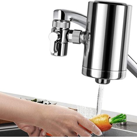 Stainless steel domestic tap water filter, pre-filter, kitchen tap water purifier, water filter (1/5)