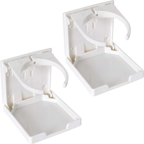 Set di 2 portabicchieri per auto, portabottiglie regolabile, portabicchieri per auto, portabevande per auto, porta lattine per auto, per tazze, thermos, tazze da caffè (bianco) (1/5)