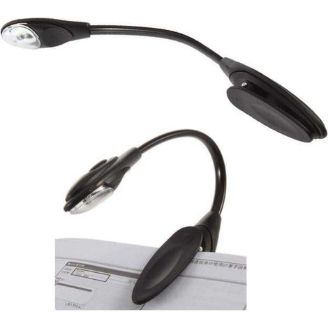 Lampe de lecture LED à pince, idéale pour étudier, travailler au chevet du lit, faire des travaux manuels ou voyager, parfaite pour les tâches minutieuses et une utilisation nomade.-AquaForge (1/4)