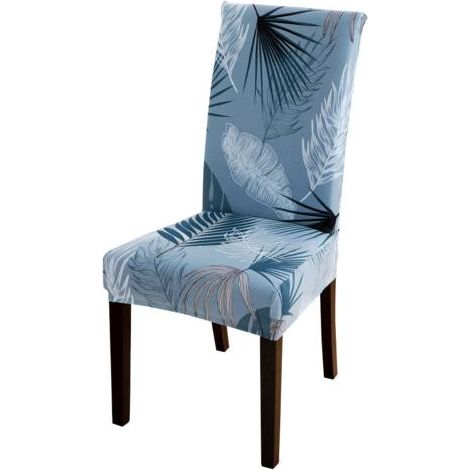 Housse de Chaise Salle à Manger Extensible 4 Pièces,Housse de Chaise Universelle Lavables,Couverture de Chaise Facile à Nettoyer pour Décor Salle à Manger Hôtel Restaurant (1/3)