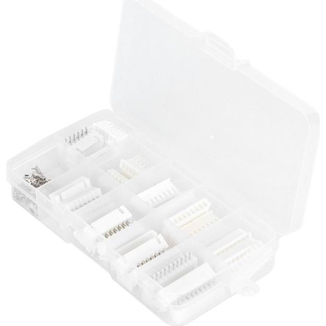 Connecteur en L angle droit JST-XH, kit d'adaptateur plastique sans soudure, extension de borne large, 2 pièces, pour câblage électronique (1/5)