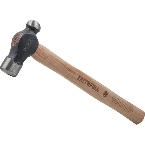 Faithfull 60411220 Ball Pein Hammer FSC Hickory 454g 1 lb FAIBPH16FSC