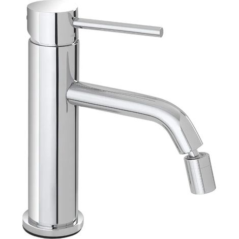 Rubinetto bidet in acciaio inox con scarico click clack Nuego (1/2)