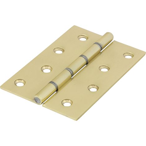 TIMCO Double Washered Brass Hinges Polished Brass - 102 x 67