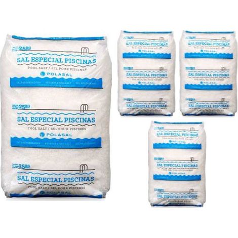 Sel pour électrolyse piscine – Pack de 4 x 25 kg – Traitement naturel et écologique – Recharges en sel granulés – Centrocom