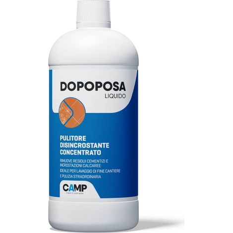 DopoPosa CAMP Professional - Disincrostante Acido per Pulizia Fine Cantiere e Rimozione Cemento