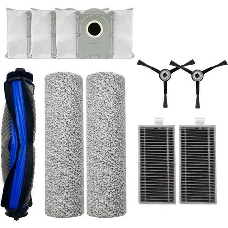 Juego de 10 accesorios para aspiradoras robot Ecovacs X8 PRO / OMNI: cepillos, mopas y filtros. (1/5)