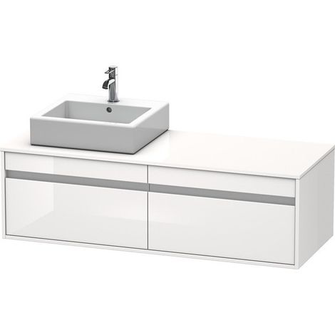 Meuble sous-vasque KETHO 550x1400x426m avec éclairage li blanc brillant